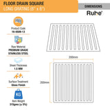 Long Grating Floor Drain