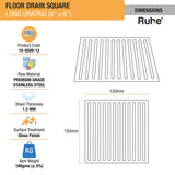 Long Grating Floor Drain