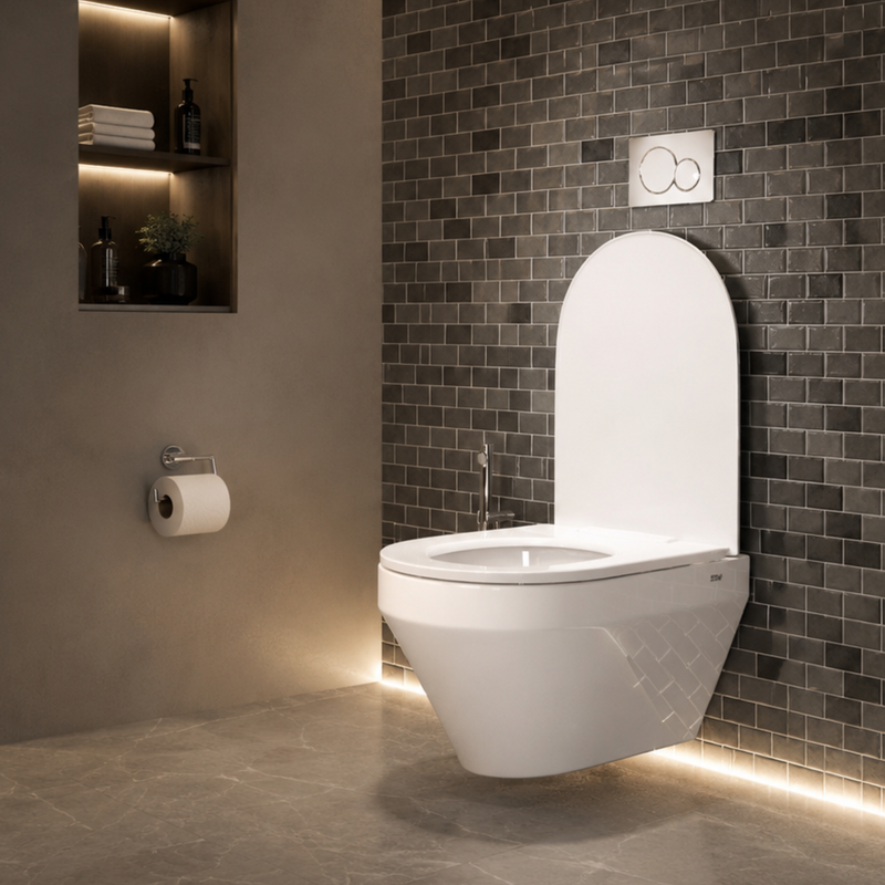Raga Wall-Hung Western Commode