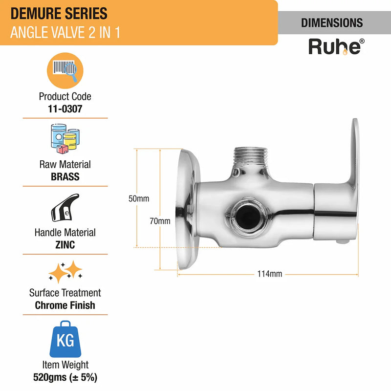Demure Two Way Angle Valve