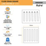 Long Grating Floor Drain