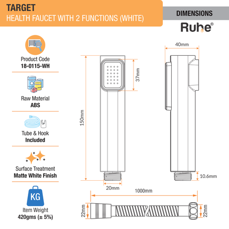 Target Health Faucet (White)- by Ruhe