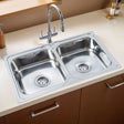 Double Bowl Kitchen Sink (32 x 20 x 8 Inches)