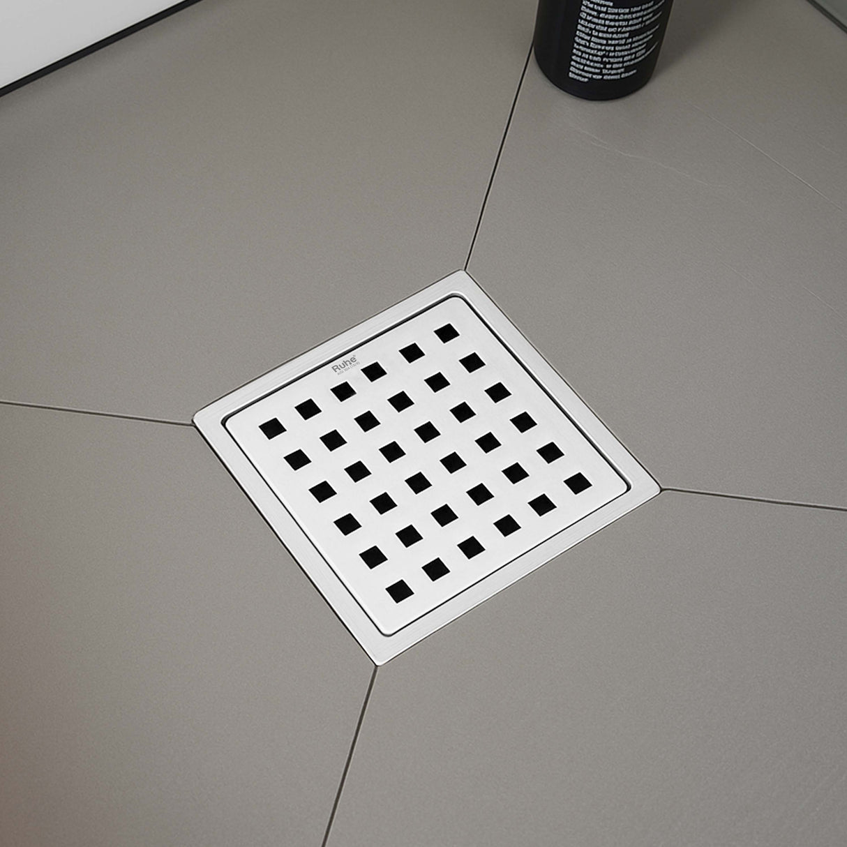 Pearl Square Flat Cut Floor Drain