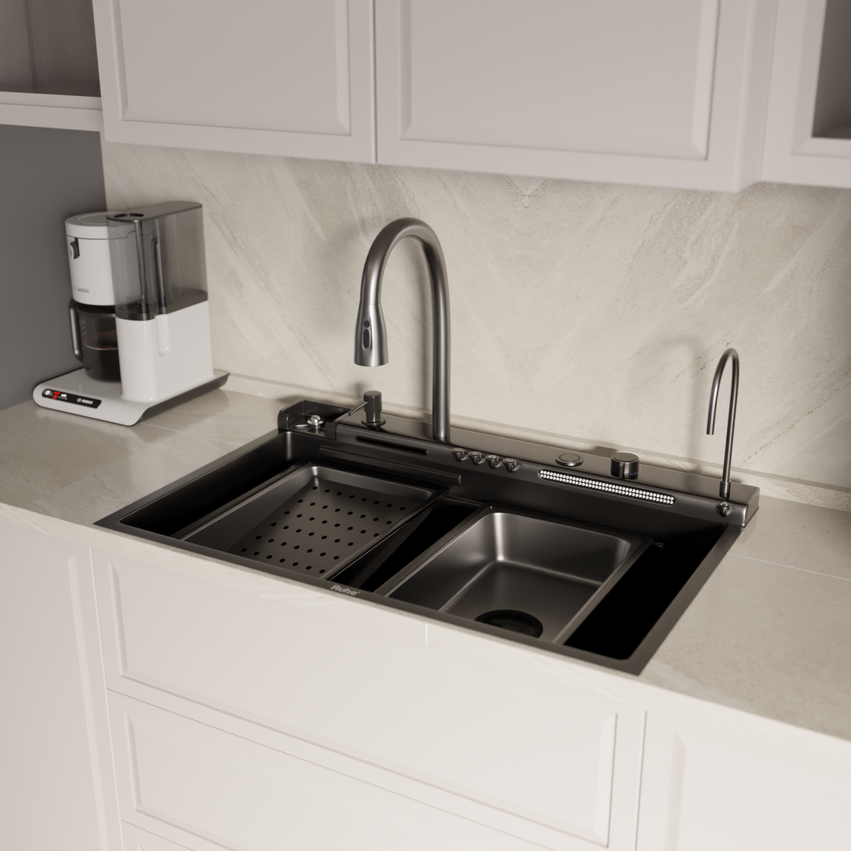Opera Smart Kitchen Sink (30 x 18 x 9 Inches)