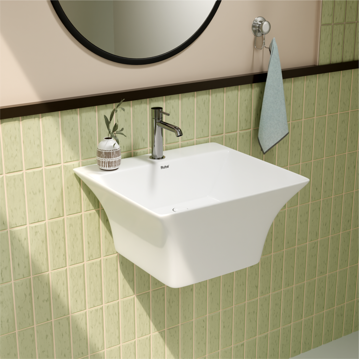 Cielo Half Pedestal Wash Basin