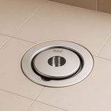 Round Full Moon Floor Drain with Cockroach Trap (5 Inches)