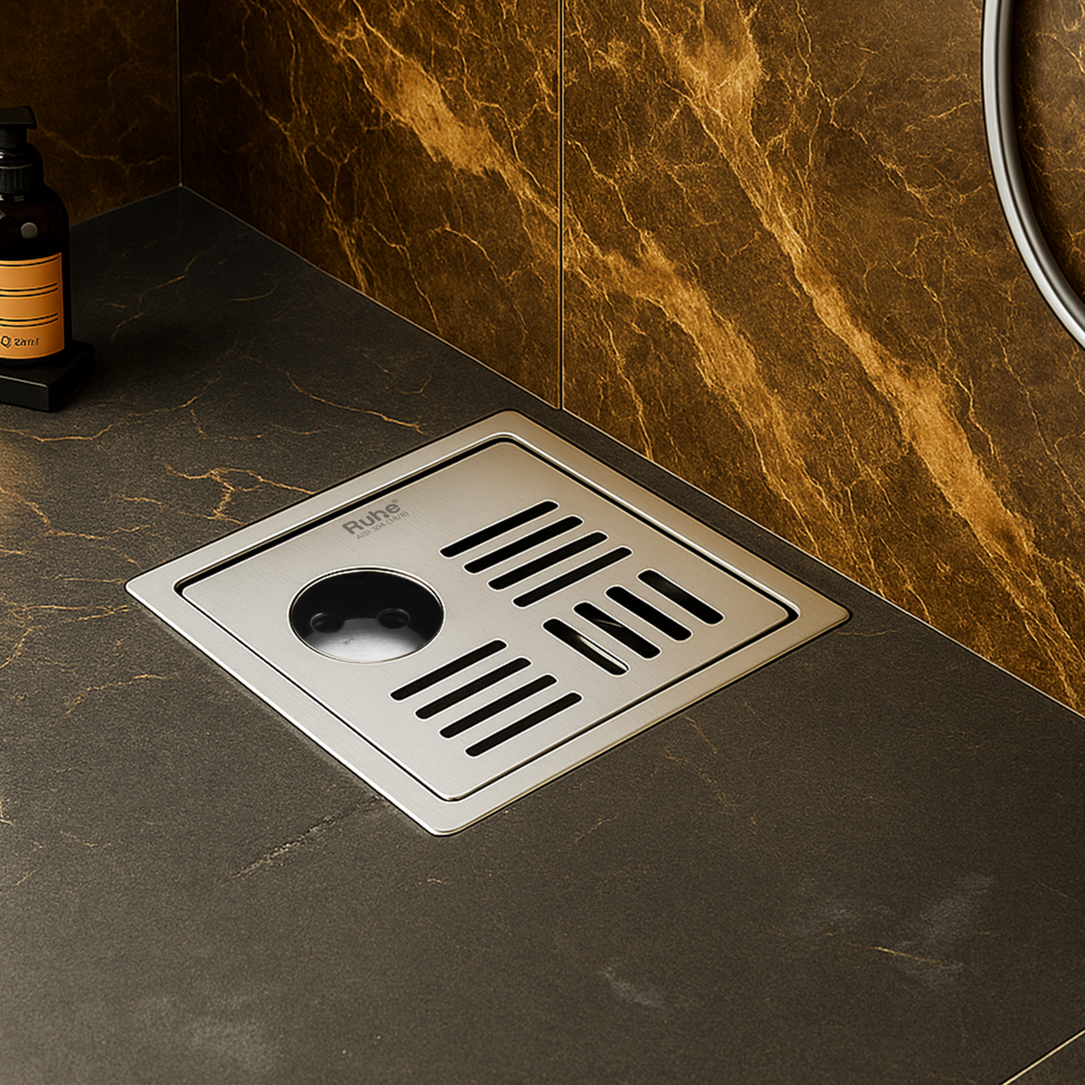 Ruby Square Flat Cut Floor Drain