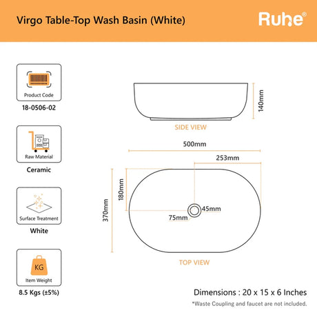 Virgo Table-Top Wash Basin