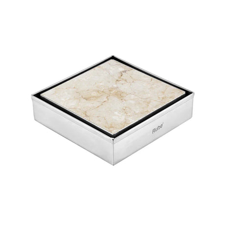 Tile-Insert Shower Drain Channel (5 x 5 Inches)