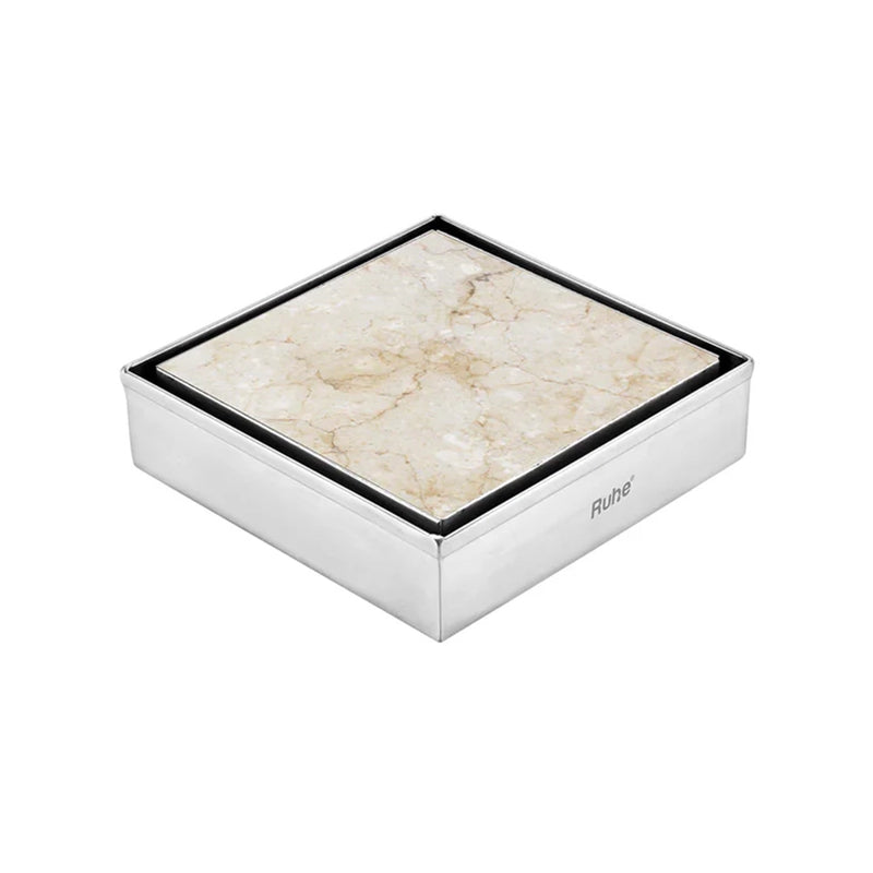 Tile-Insert Shower Drain Channel (5 x 5 Inches)