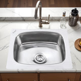 Oval Single Bowl (20 x 17 x 8 inches) Kitchen Sink - by Ruhe