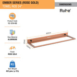 Ember Towel Rod