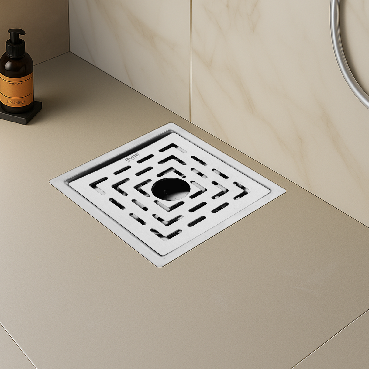 Sapphire Square Flat Cut Floor Drain