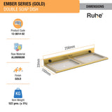 Ember Double Soap Dish