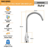 Pavo Single Lever Deck-mount Kitchen Sink Mixer Tap with Swivel Spout