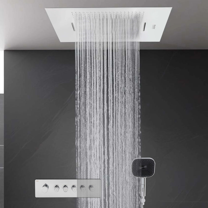 Ceiling Overhead Shower With Triple Flow
