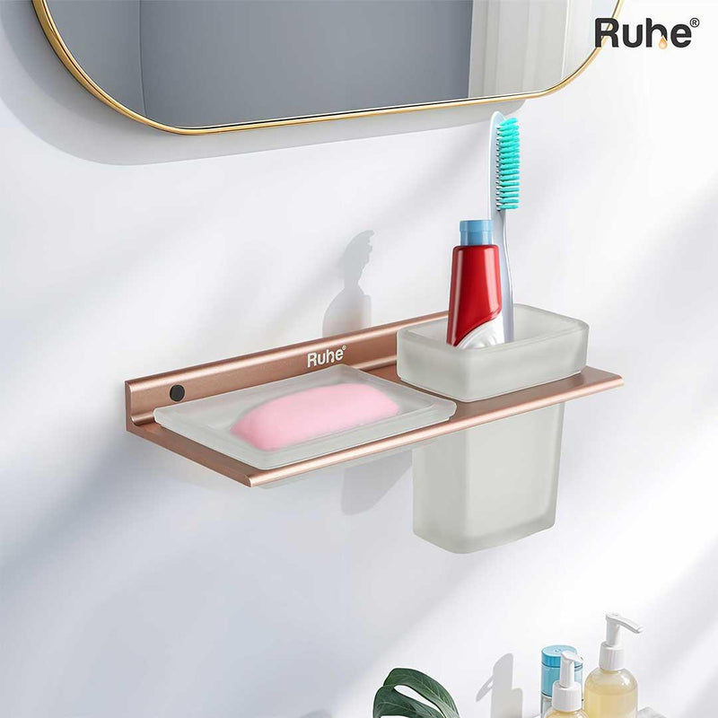 Ember Soap Dish and Tumbler Holder