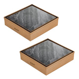 Marble-Insert Shower Drain Channel (5 x 5 Inches)