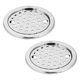 Plain Jali Round Floor Drain with Lock (5 Inches) (Pack of 2) - by Ruhe ®
