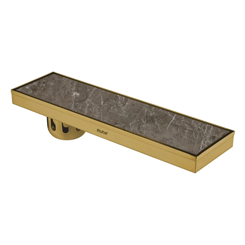 Marble-Insert Shower Drain Channel Coloured (5 inches)