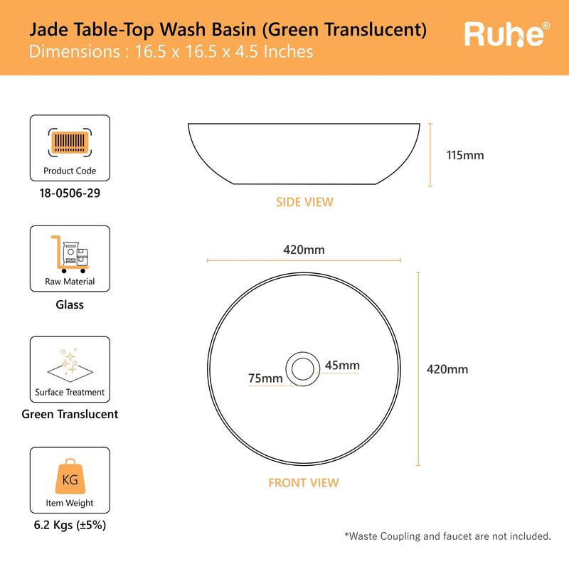 Jade Table-Top Wash Basin