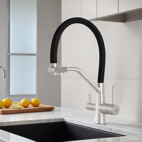 Wind Table Mount Sink Mixer Faucet with RO Water Supply- by Ruhe