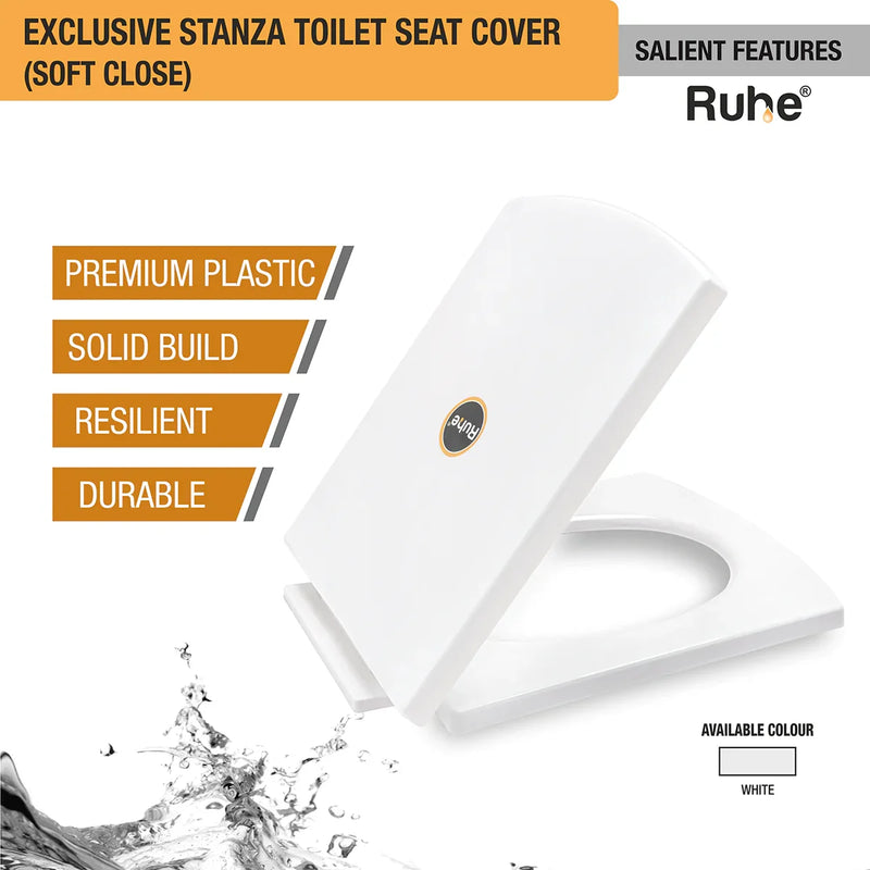 Stanza Toilet Seat Cover (Soft Close)