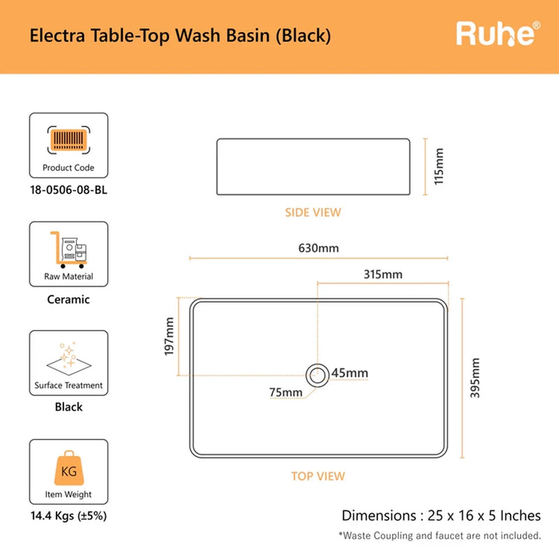 Electra Table-Top Wash Basin