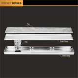 Tile-Insert Shower Drain Channel (5 Inches)