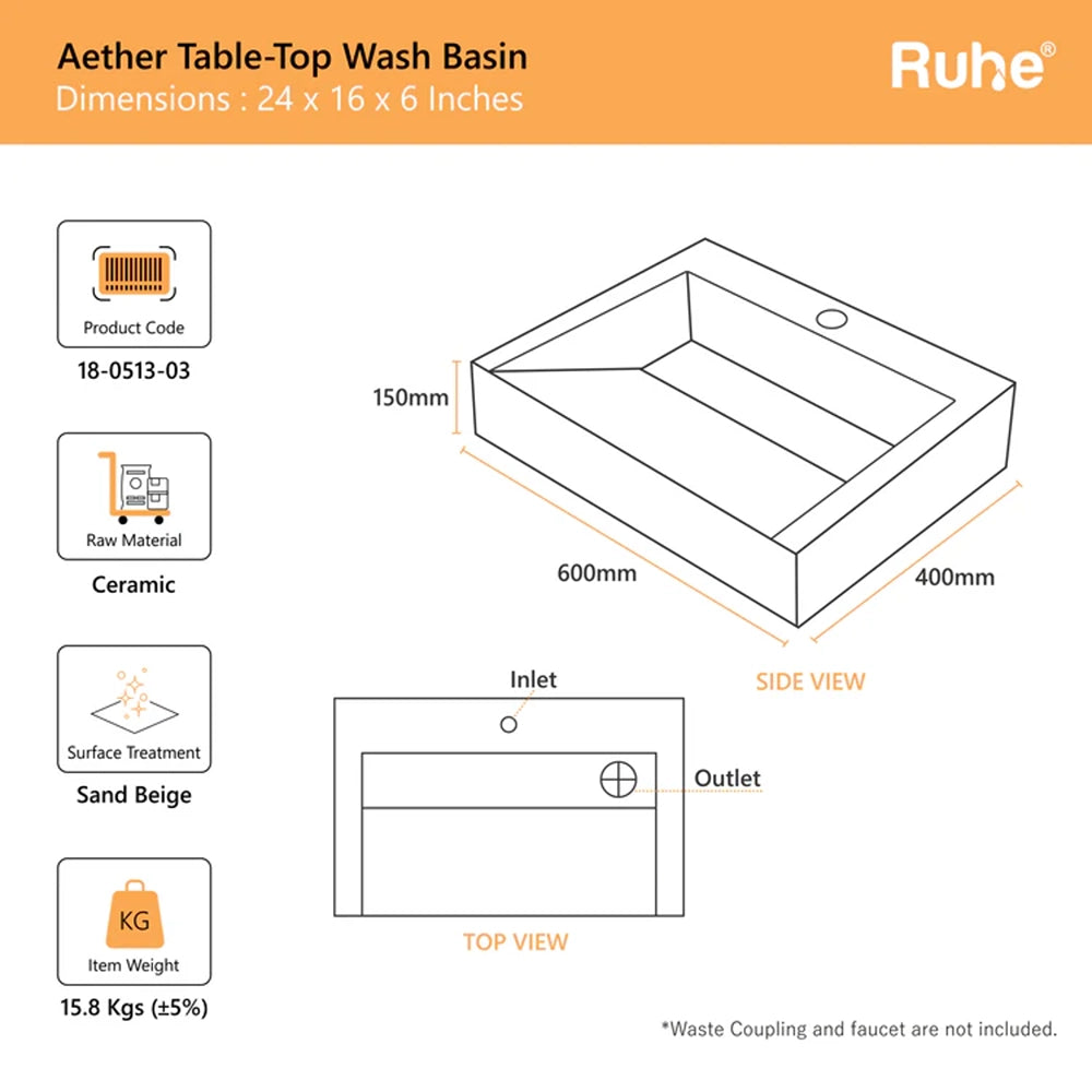Aether Table Top Wash Basin