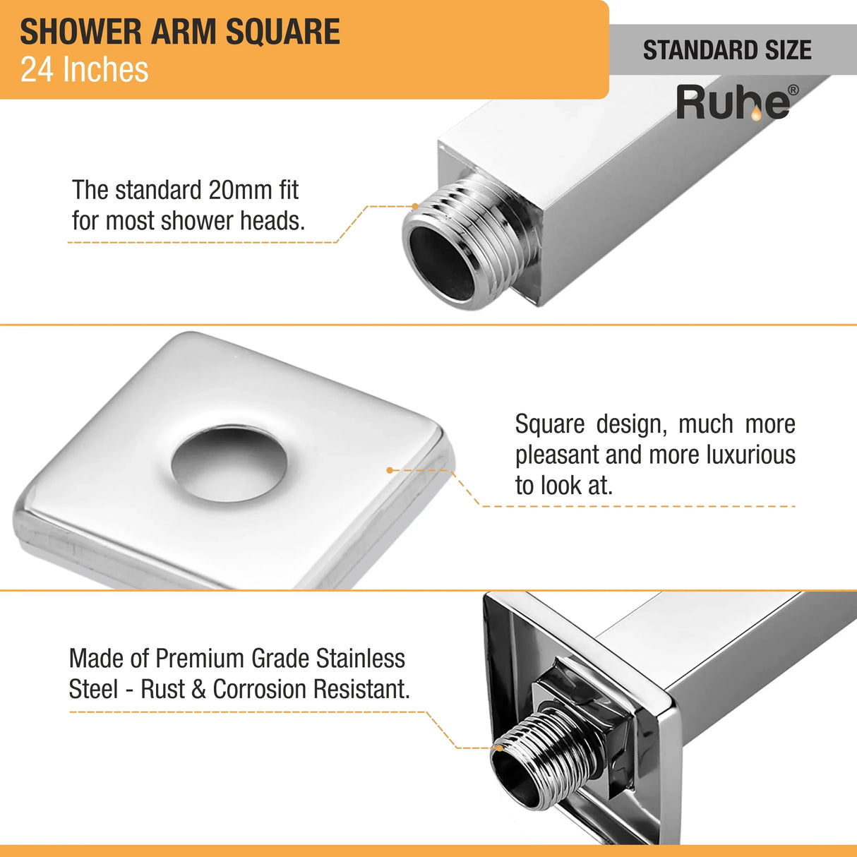 Square Shower Arm