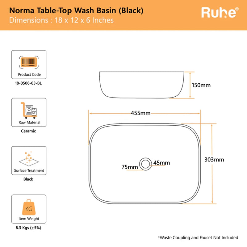 Norma Table Top Wash Basin