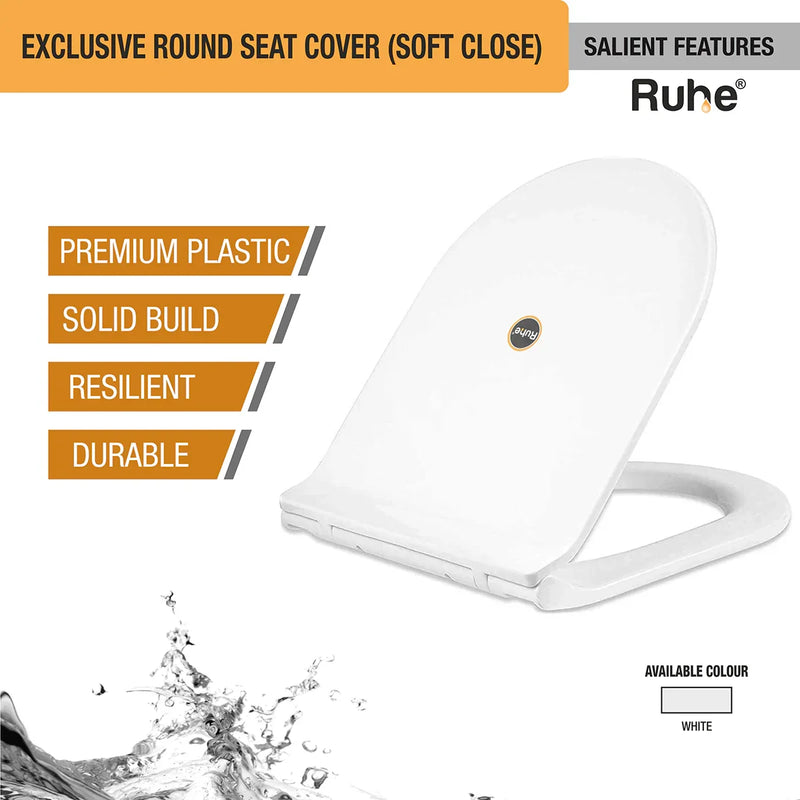 Round Toilet Seat Cover (Soft Close)