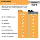 Round 304-Grade Stainless Steel Paper Holder - by Ruhe