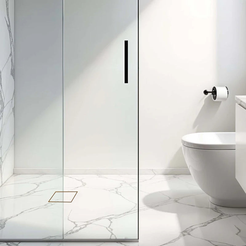 Tile-Insert Shower Drain Channel (6 x 6 Inches)
