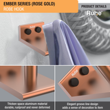 Ember Rose Gold Robe Hook (Space Aluminium) product details