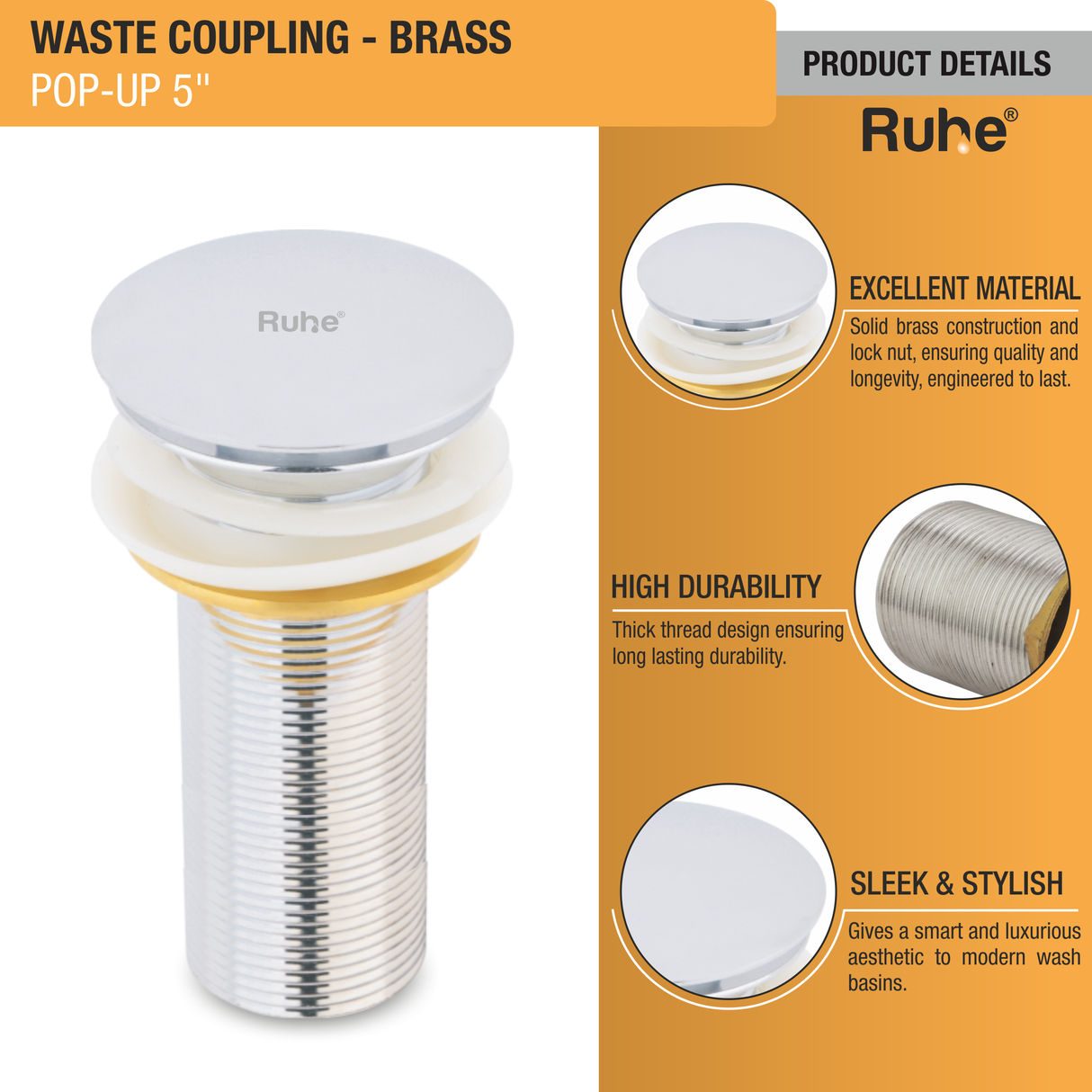 Pop-up Waste Coupling