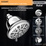 Elegant Overhead Filter Shower (Chrome) - by Ruhe