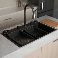 Nano 304-Grade Smart Kitchen Sink with Waterfall