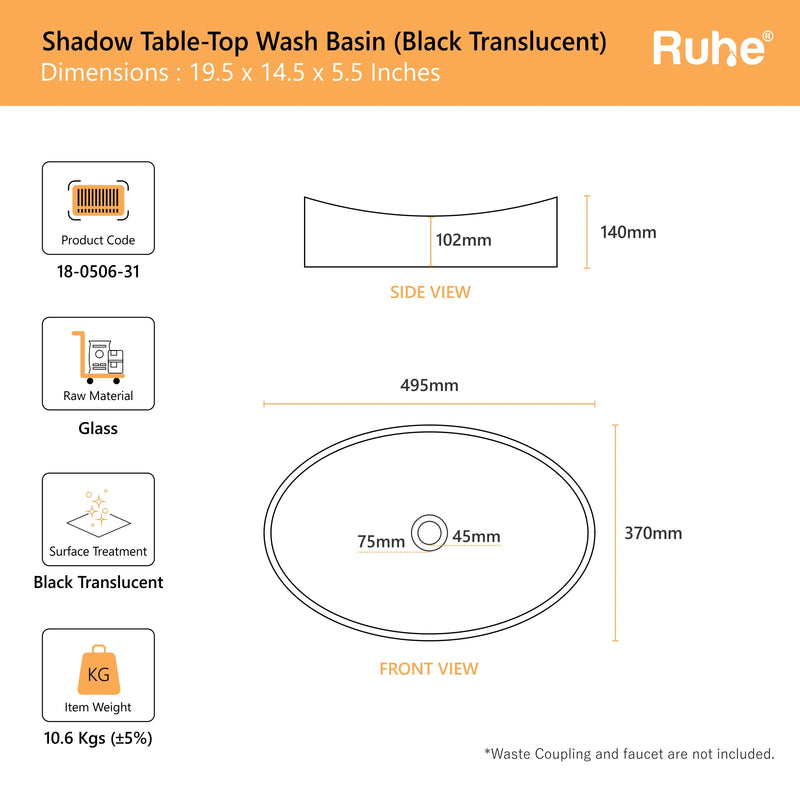 Shadow Table-Top Wash Basin