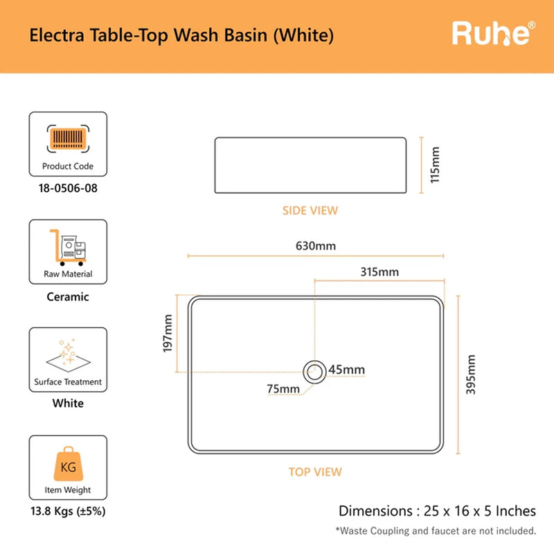 Electra Table-Top Wash Basin