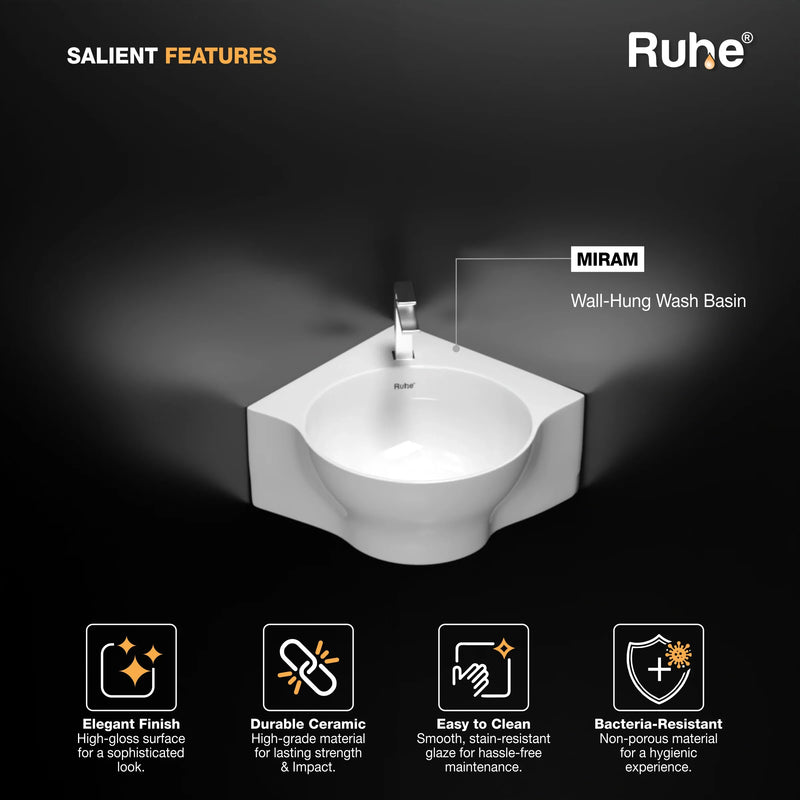 Miram Wall-hung Wash Basin
