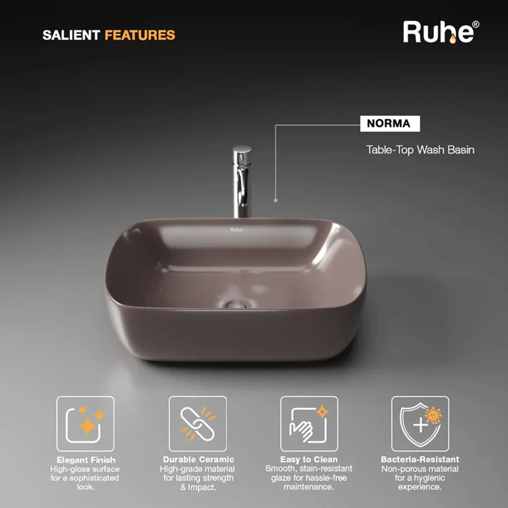 Norma Table Top Brown Wash Basin