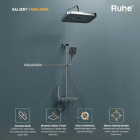 Ripple 4-Function Brass Smart Shower Panel Set