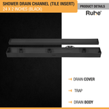 Tile-Insert Shower Drain Channel (2 Inches)