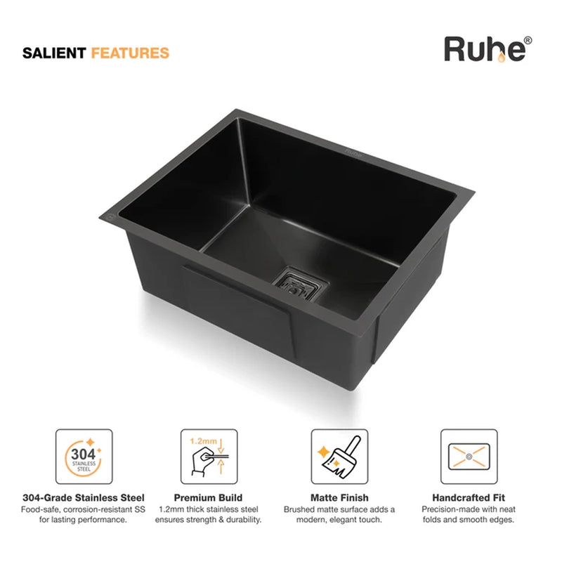 Handmade Single Bowl Kitchen Sink (24 x 18 x 10 Inches)