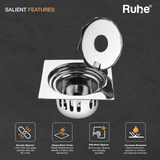 Full Moon Floor Drain with Cockroach Trap