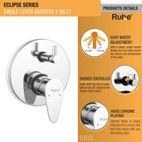 Eclipse Brass Single Lever 2-Inlet Diverter Full Set