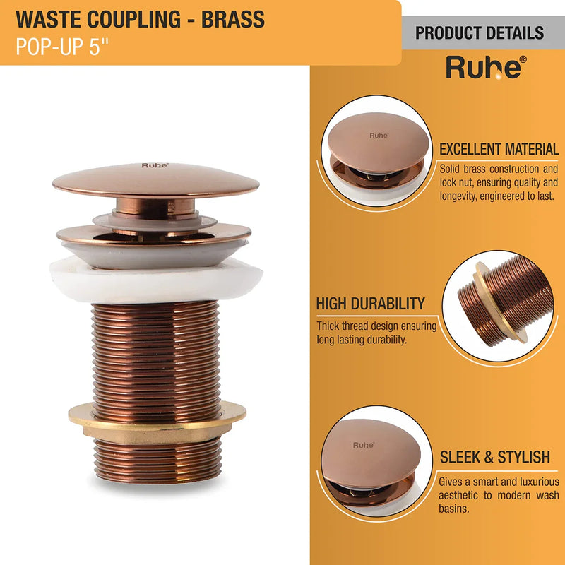 Pop-up Waste Coupling
